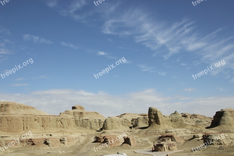 Urho Ghost City In Xinjiang Free Photos