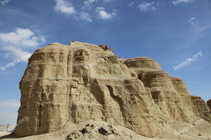 Ghost City In Xinjiang Northern Free Photos