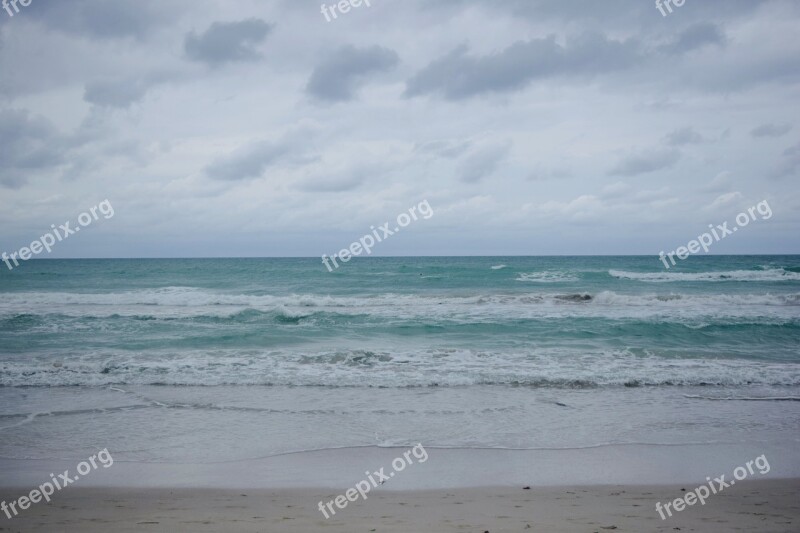 Havanna Beach Cuba Horizont Free Photos