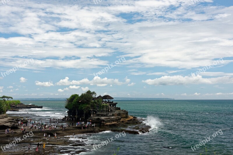 Bali Tanah Lot The Sea Free Photos