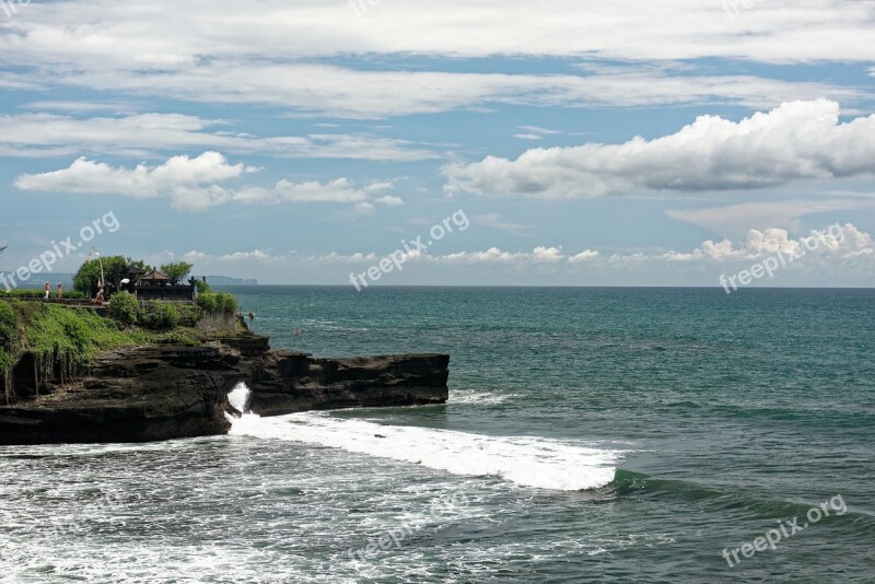 Bali Tanah Lot The Sea Free Photos