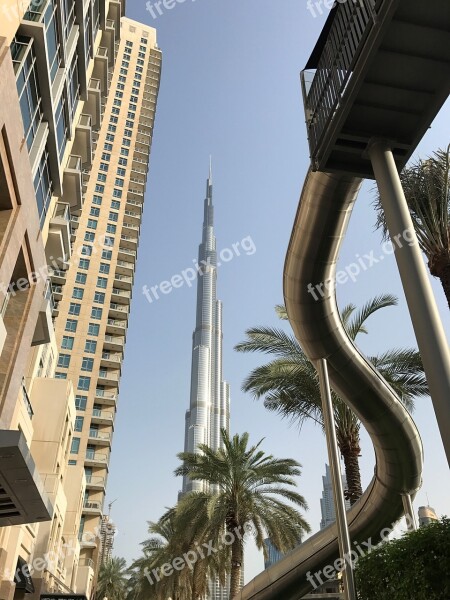 Dubai Burj Khalifa Skyscraper Architecture Dubai City