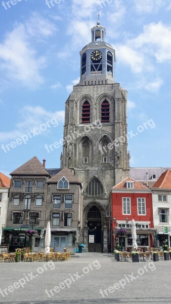 Church Netherlands Bergen Op Zoom Religion Tower