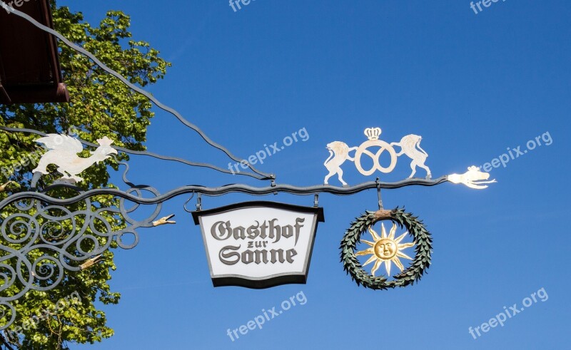 Guild Sign Note Guest House Shield To The Sun Beer