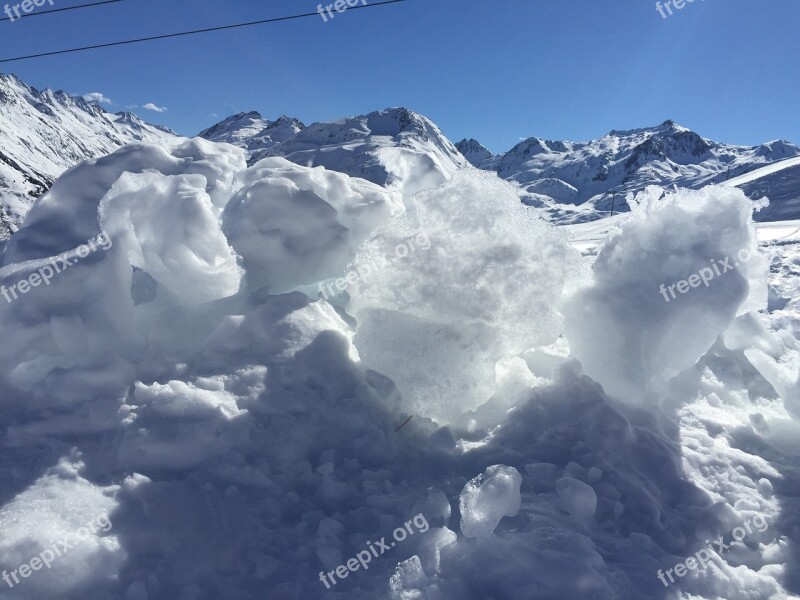 Sedrun Switzerland Winter Cold Ice