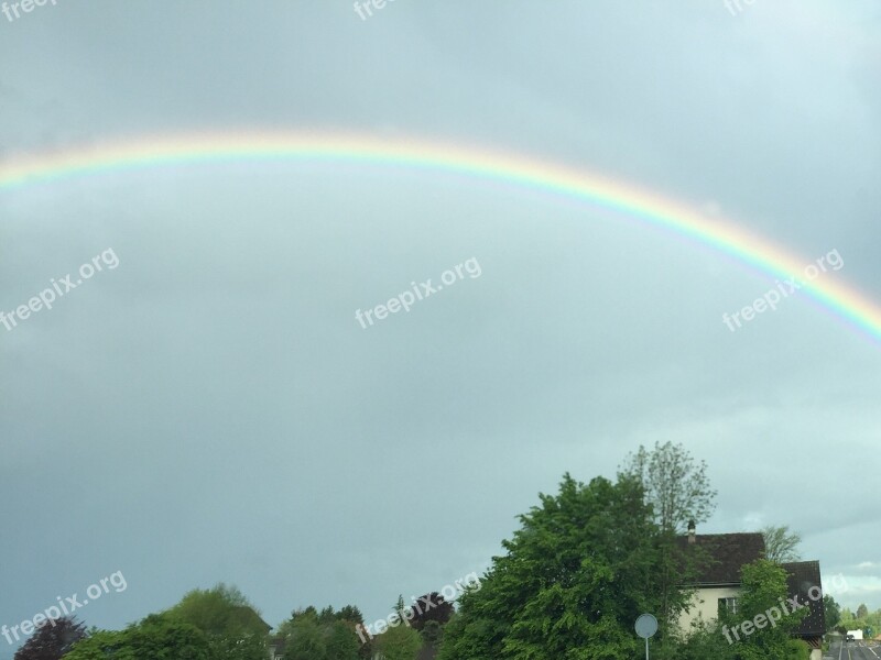 Rainbow Lake Zurich Beautiful Color Colorful