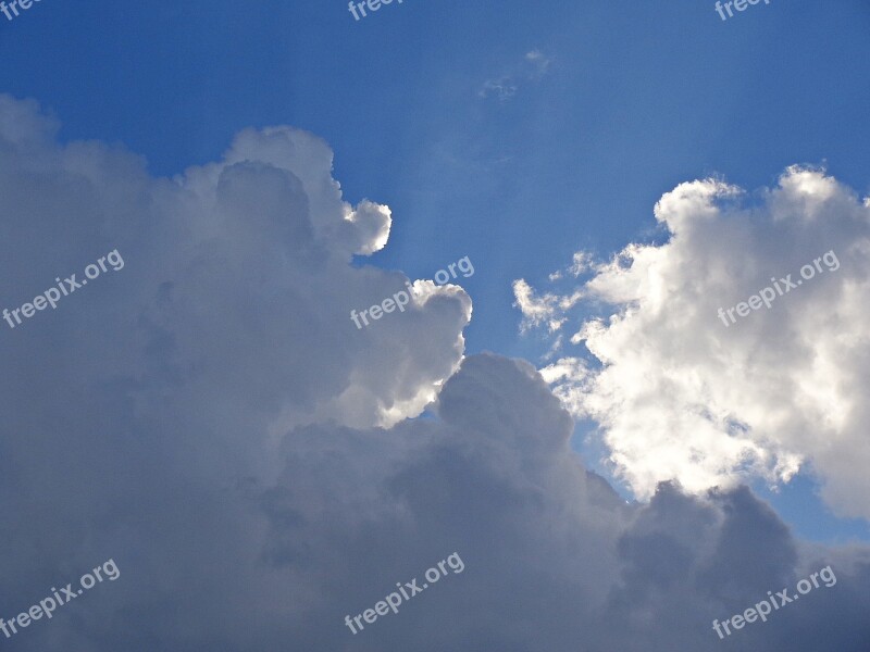 Sky Clouds Cloud Cover Nature Blue Sky