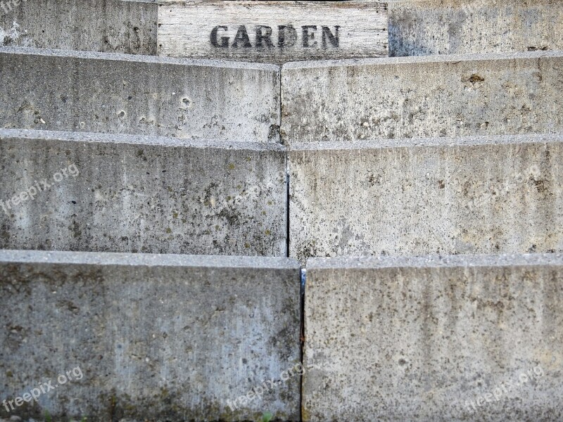 Stairs Stone Stairway Stone Concrete Garden