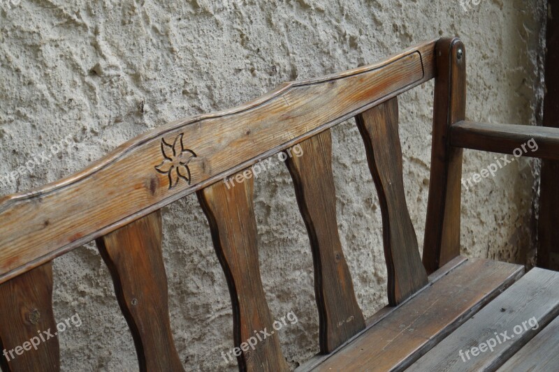 Wooden Bench Old Bench Weathered Wood