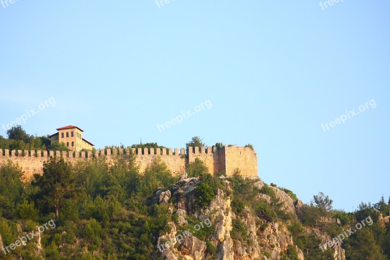 Castle Alanya Tower Forest Garden