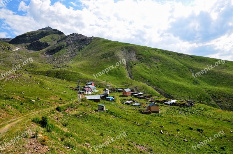 Kaçkars Nature Landscape Green Mountain