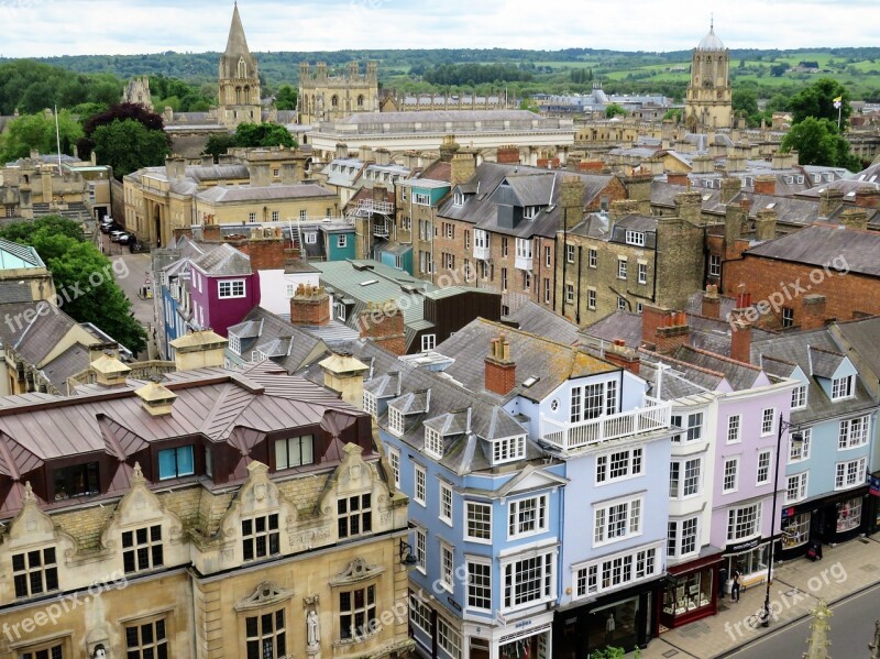 Oxford Oxfordshire Rooftops University Historic