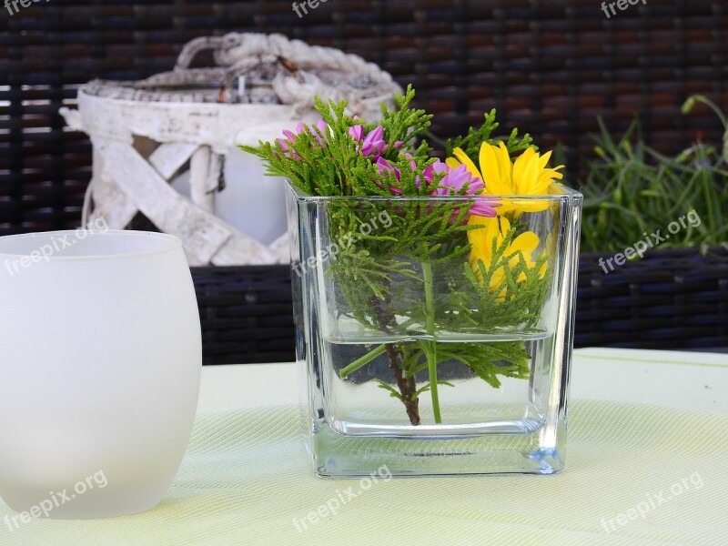 Deco Decoration Table Decorations Vase Flowers