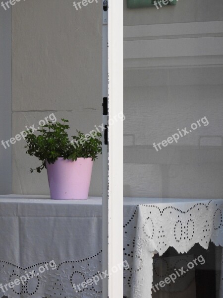 Table Deco Decoration Flowerpot Tablecloth