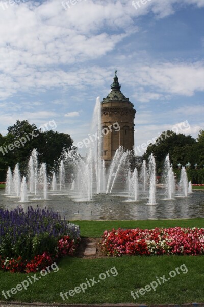 Luise Garden Mannheim Water Art Water Games Fountain