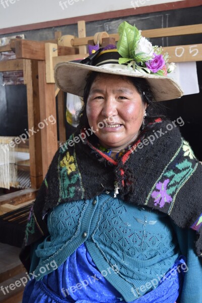 Weaver Person Typical Andean Peruvian Free Photos