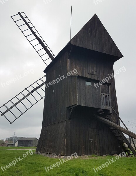 Windmill Monument Sulmierzyce Architecture Old Buildings