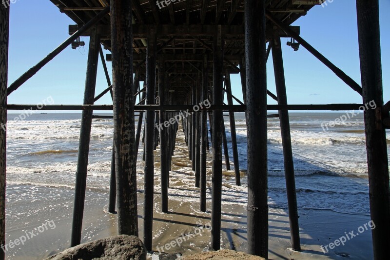 California Dock Pier Coast Pacific