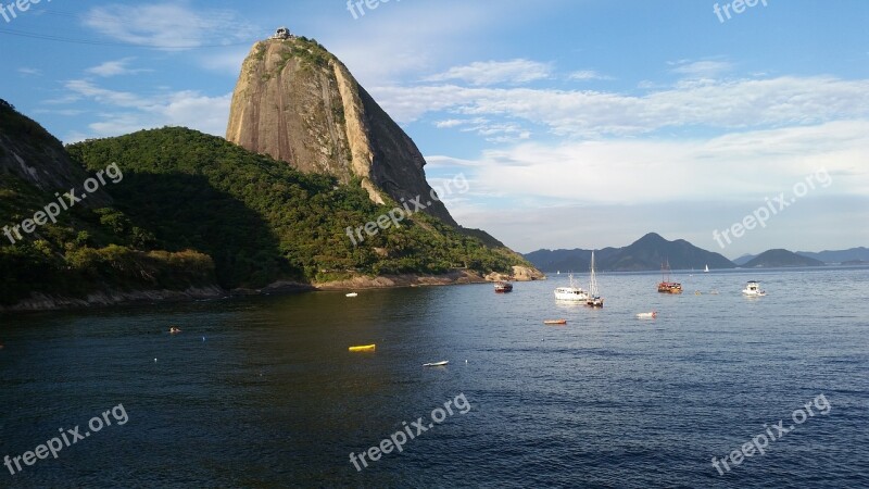 Rio De Janeiro Sugar Loaf Pão De Açúcar Mar Urca Cable Car