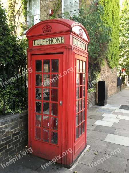 Phone Booth Uk England Red Phone