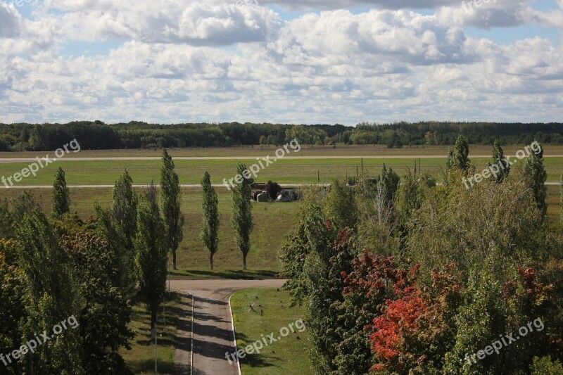 Airfield Military Airfield Vzletnaya Polosa Summer Voronezh