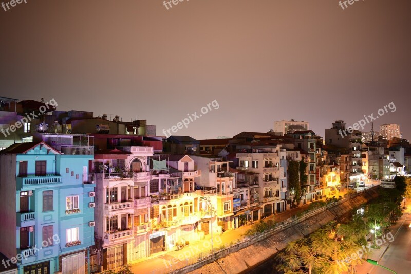 A Corner Of Ha Noi Night In Ha Noi Nikon D7100 Free Photos