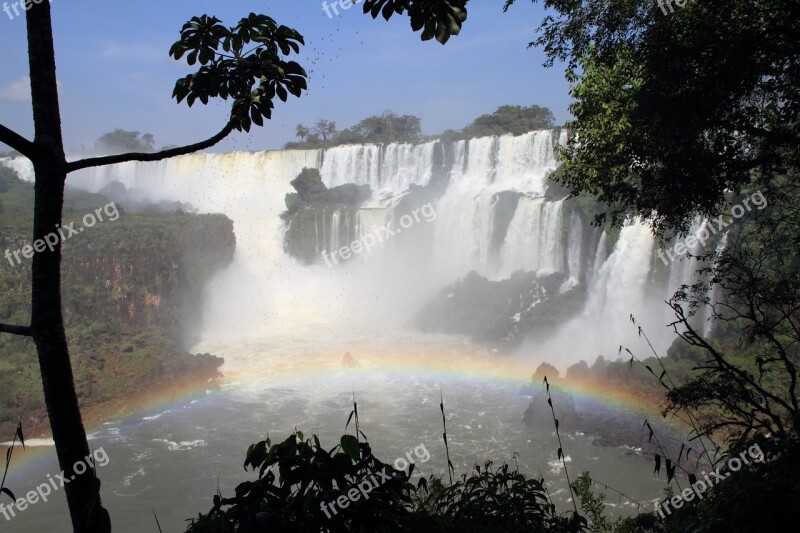 Iguazu Waterfall Iguazú Waterfalls Argentina Water