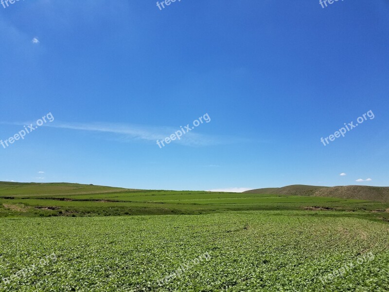 Blue Sky Fresh Air Cloud Free Photos