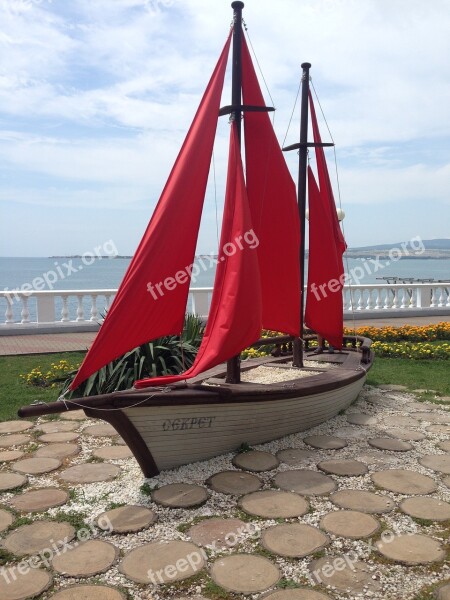 Sailboat Secret Gelendzhik Russia Scarlet Sails