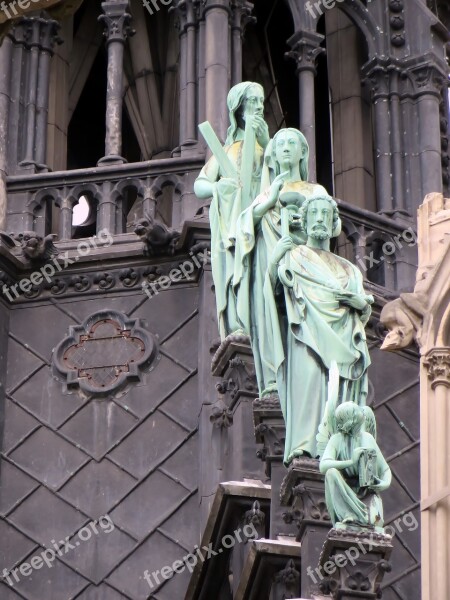 Paris Notre-dame Arrow Apostles Bronze