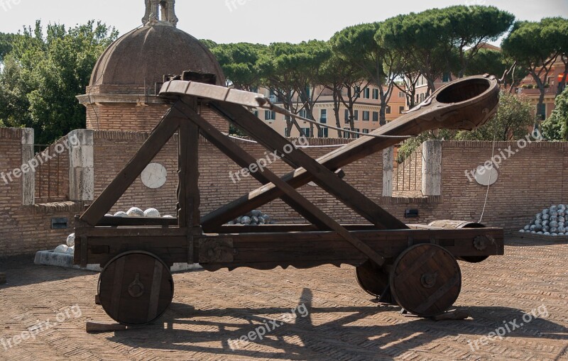 Rome Castle Saint-angel Catapult Balls Weapon