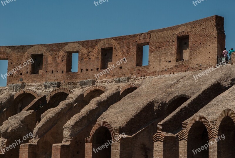 Rome Coliseum Amphitheater Ancient Architecture Free Photos