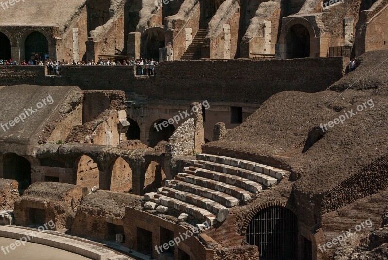 Rome Coliseum Amphitheater Ancient Architecture Free Photos