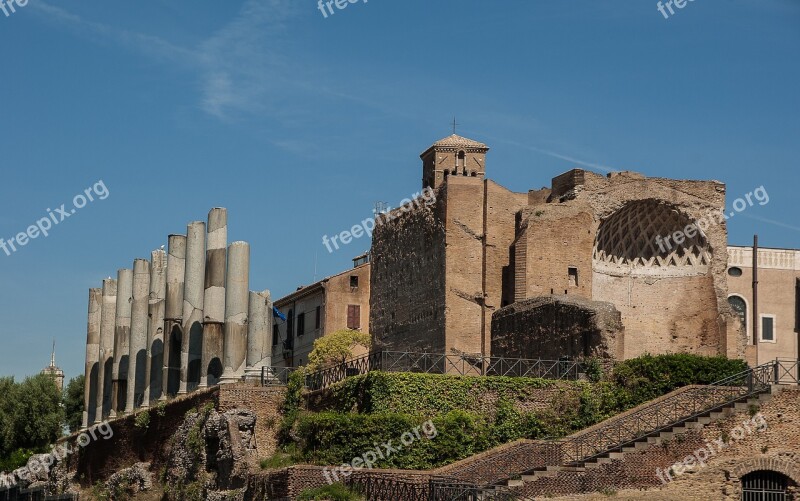 Rome Coliseum Forum Ancient Architecture Free Photos