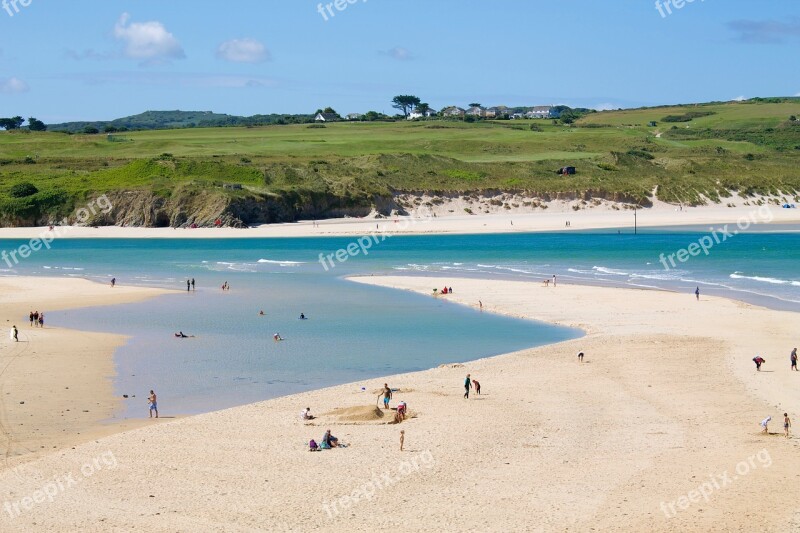 Beach View Sand Bar Sea Tourist