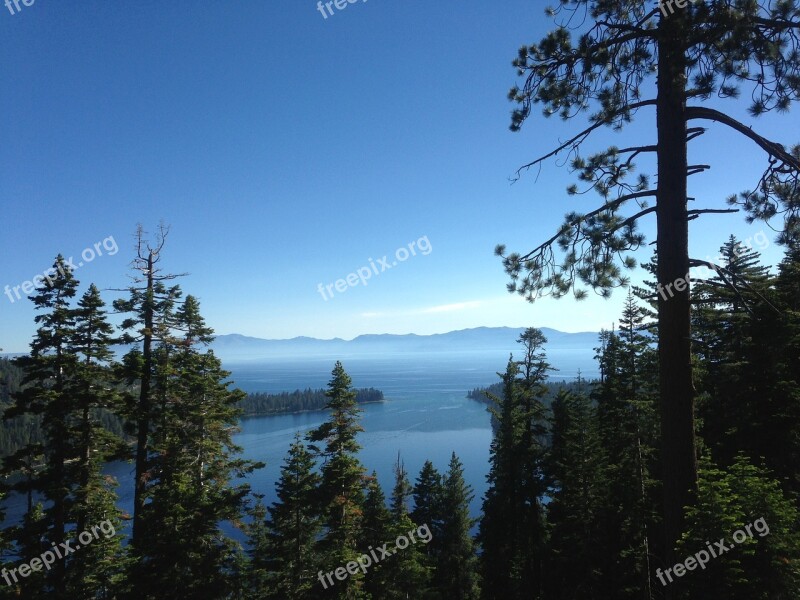 Lake Tahoe Landscape Nature Shore