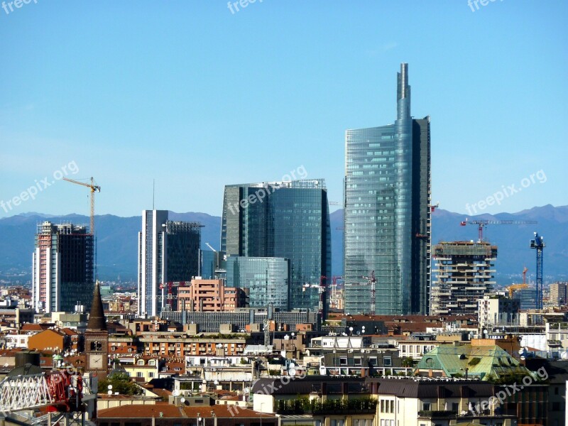 Milan Torre Unicredit Skyscrapers Free Photos