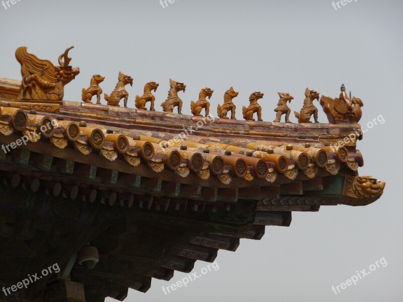 Roof Decoration Chinese Architecture Culture China