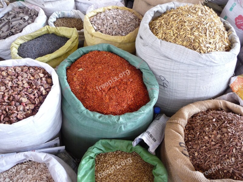 Spices Market Food Red Cooking