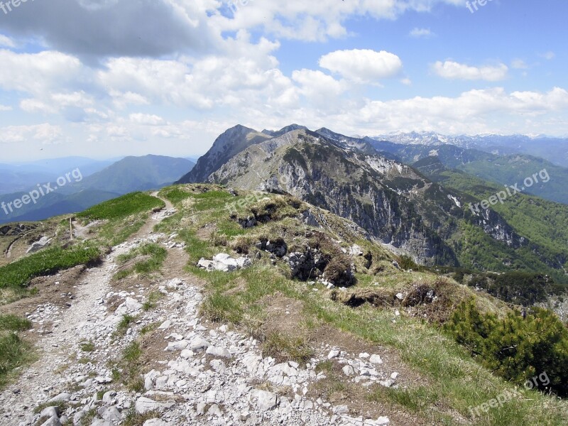 Mountain Chain Alps Rock Landscape