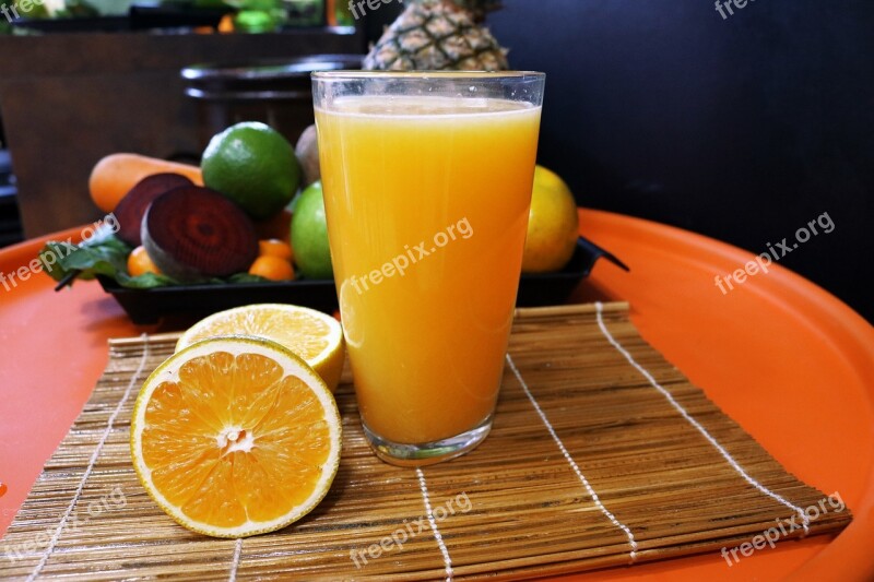 Fruit Orange Fruit Juice Fresh Glass