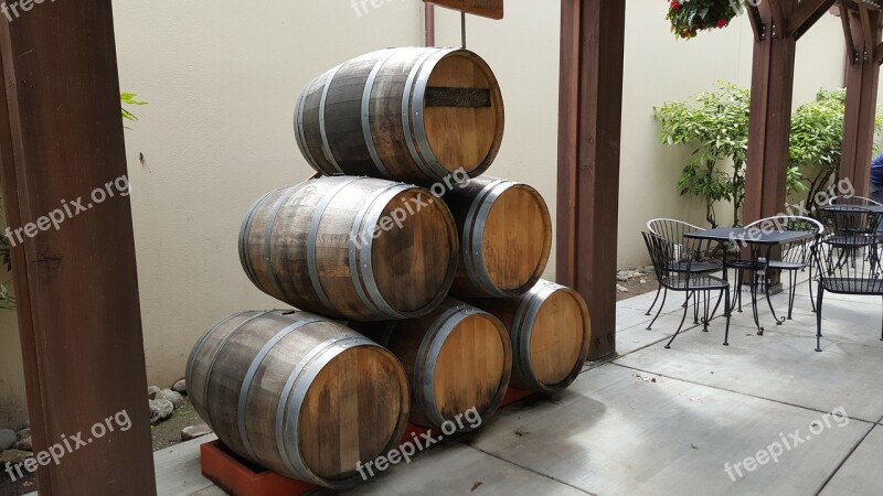 Wine Barrels Winery Cask Alcohol Winemaking