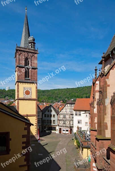 Wertheim Baden Württemberg Germany Historic Center Old Building