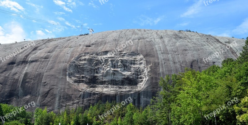 Stone Mountain Georgia Park Memorial Mountain