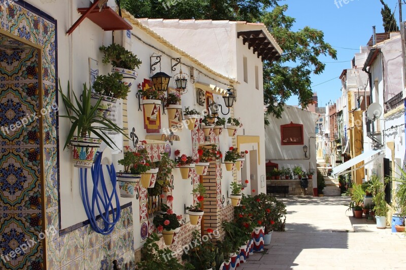 Neighborhood Of The Santa Cruz Alicante Costa Blanca Tourism Urban