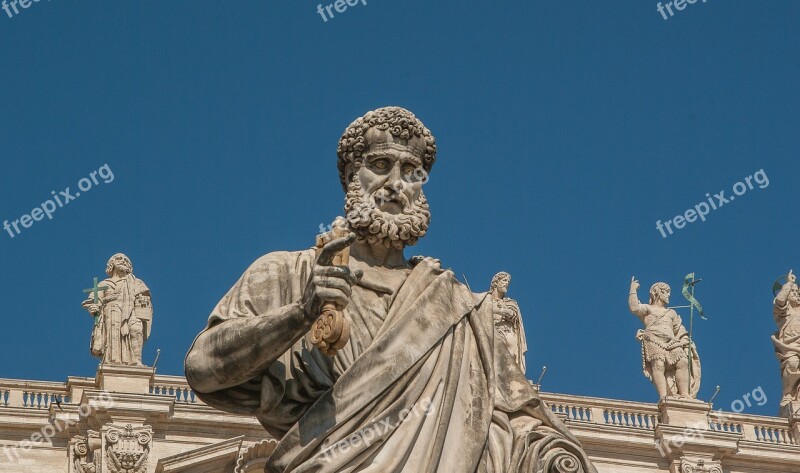 Rome Saint-pierre Statue Vatican Free Photos