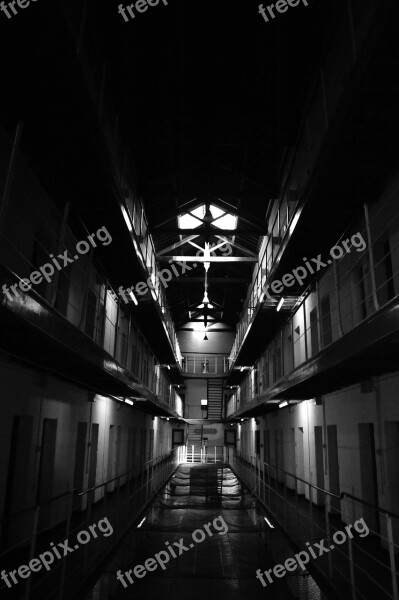 Fremantle Prison Black And White Gaol Heritage