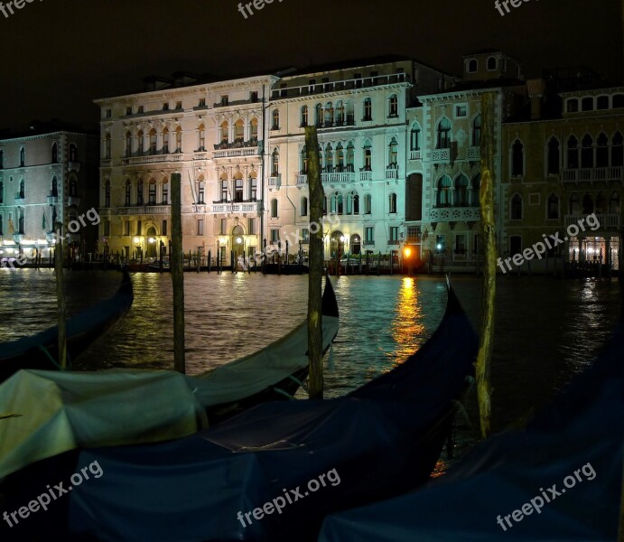 Venice Italy Boats Architecture Façades