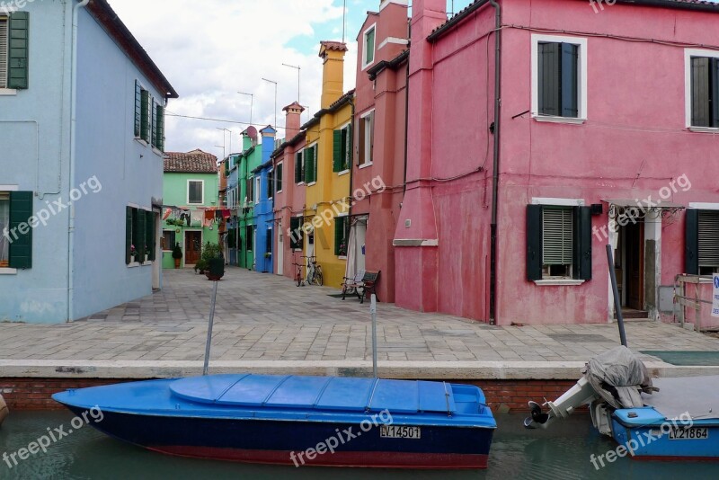 Burano Venice Italy Colorful Houses Houses