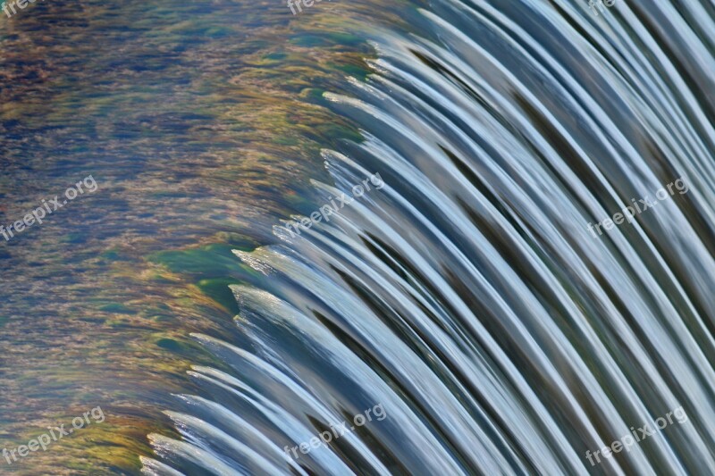 Waterfall Dam Barrage Water Flow